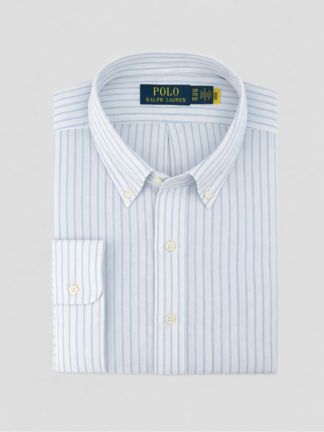 Chemise en Lin Rayée Grande Taille Bleu/Blanc